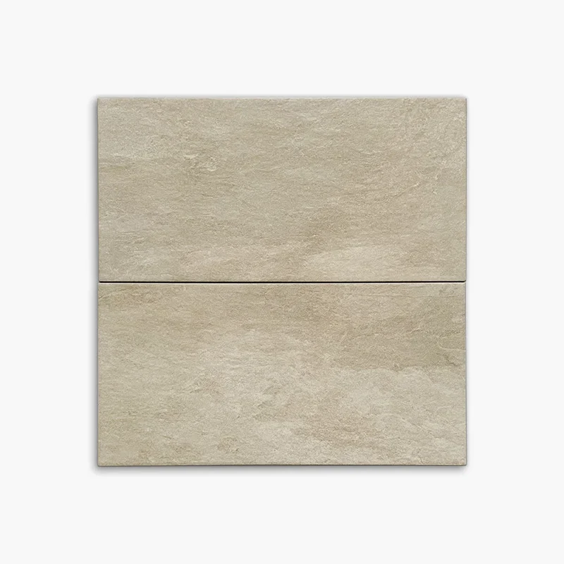 Stock Piastrelle Effetto Cemento Beige per Esterno - Gres Porcellanato R11 21x43 SCONTATO - Image 3