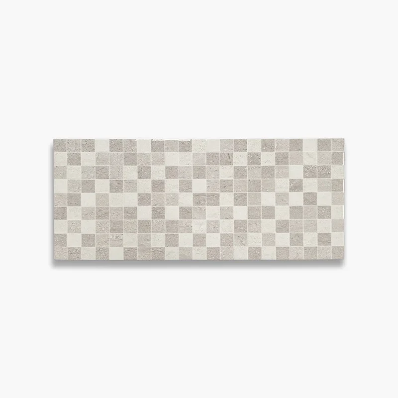 Stock Piastrelle Effetto Mosaico Grigio - Rivestimento Lucido 25x60 SCONTATO