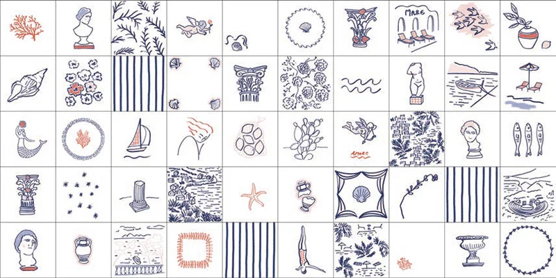 Stories Costiera Lux - Gres Decorato a Motivi Stilizzati 10x10 - Image 3