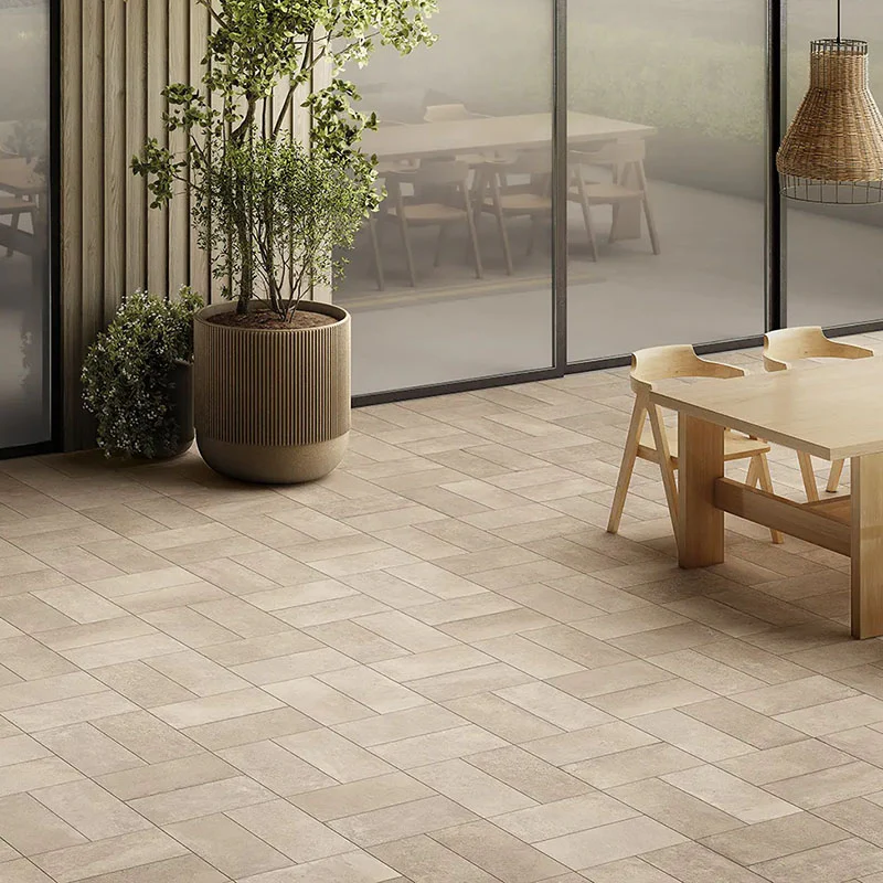 Street Londra Beige R10 - Gres Porcellanato effetto cemento 22x45