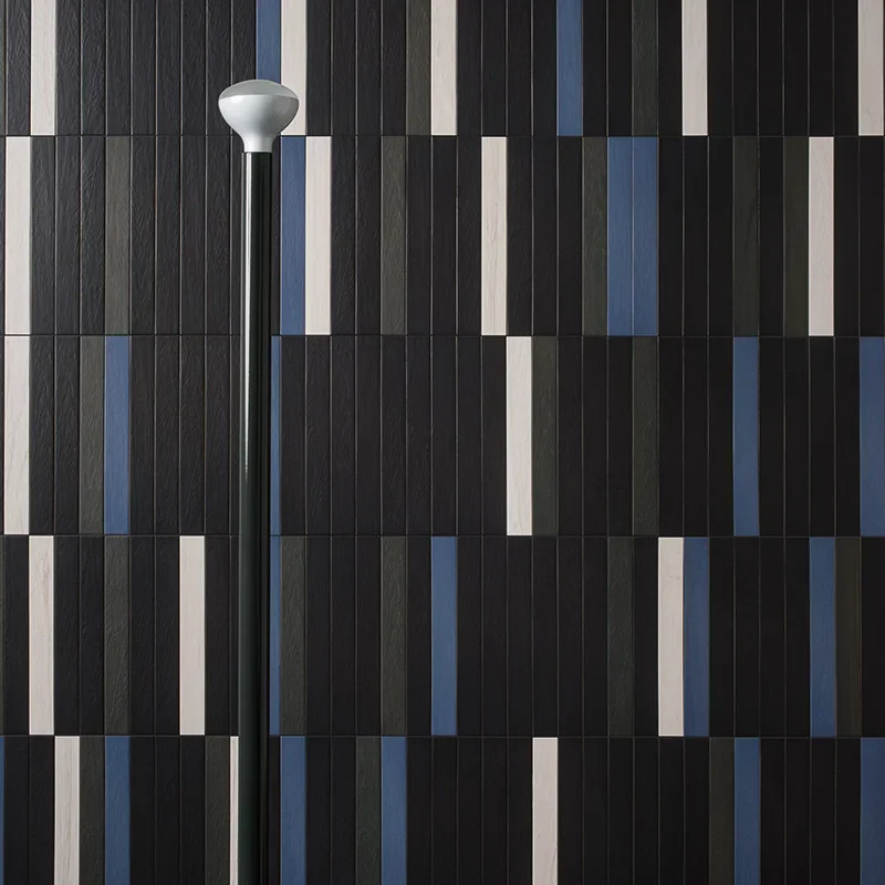Technicolor TC20 Pure Black - Gres Effetto Mattoncino Strutturato 5x37