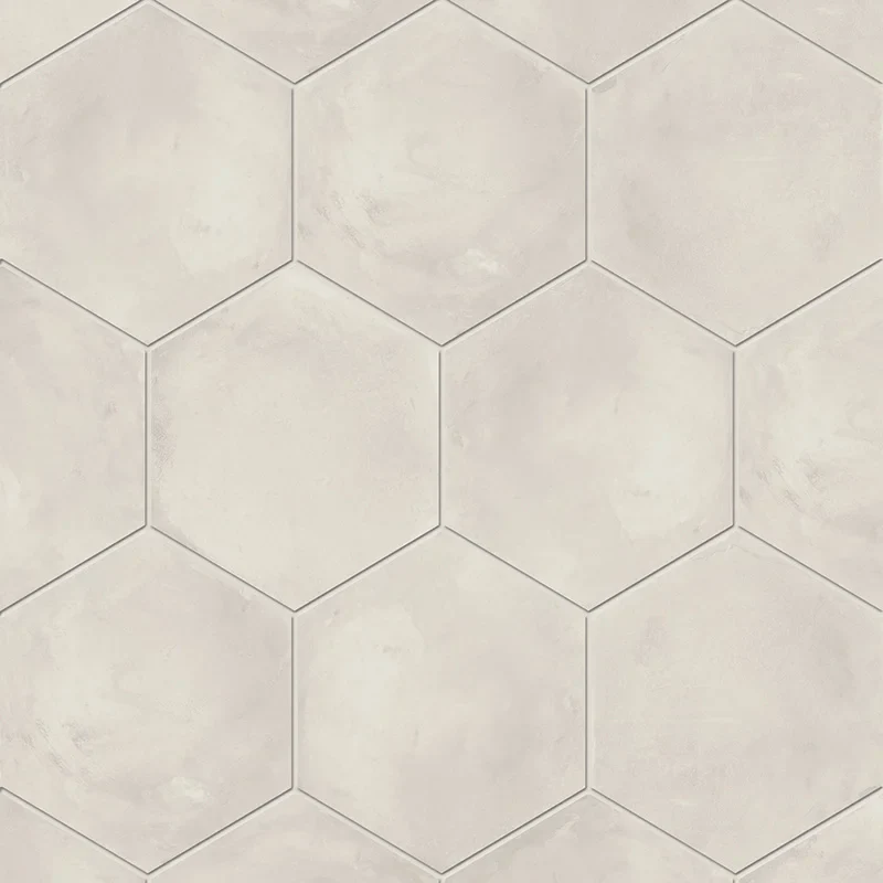 Terra.Art Bianco Esagona - Gres Effetto Cemento Esagonale 25x21 - Image 3