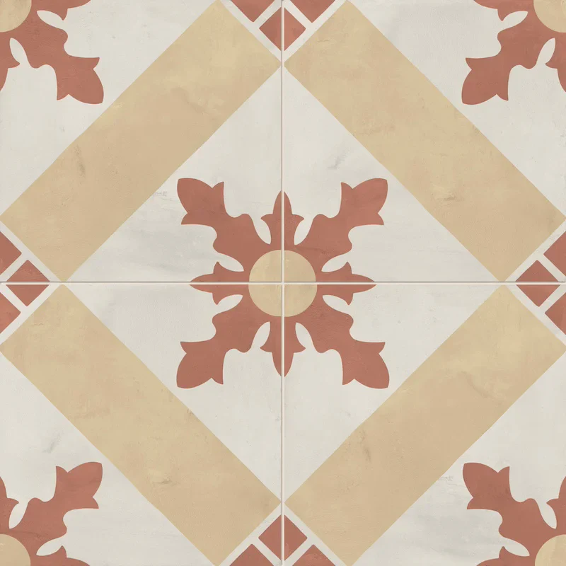 Terra.Art Cardinale Tramonto Crema - Gres Effetto Cementine 20x20 - Image 2