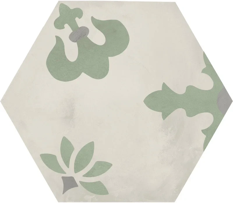 Terra.Art Mix Sabbia Menta Esagona - Gres Effetto Cementina Esagonale 25x21 - Image 8