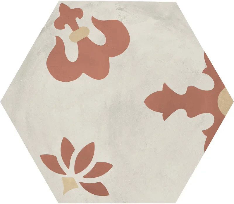 Terra.Art Mix Tramonto Crema Esagona - Gres Effetto Cementina Esagonale 25x21 - Image 8
