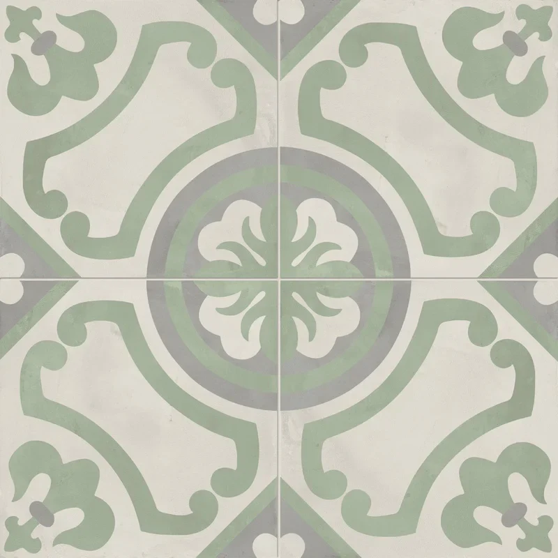 Terra.Art Giglio Sabbia Menta - Gres Effetto Cementine 20x20 - Image 2