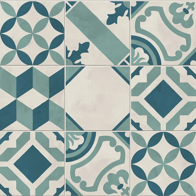 Terra.Art Mix Oceano Cielo - Gres Effetto Cementine 20x20 - Image 2