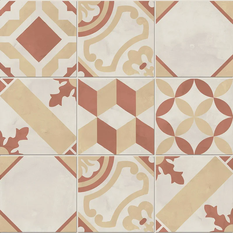 Terra.Art Mix Tramonto Crema - Gres Effetto Cementine 20x20