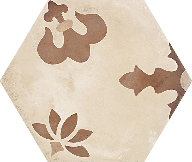 Terra Mix Decori Caldi Esagona - Gres Effetto Cementine Esagonale 25x21 - Image 8