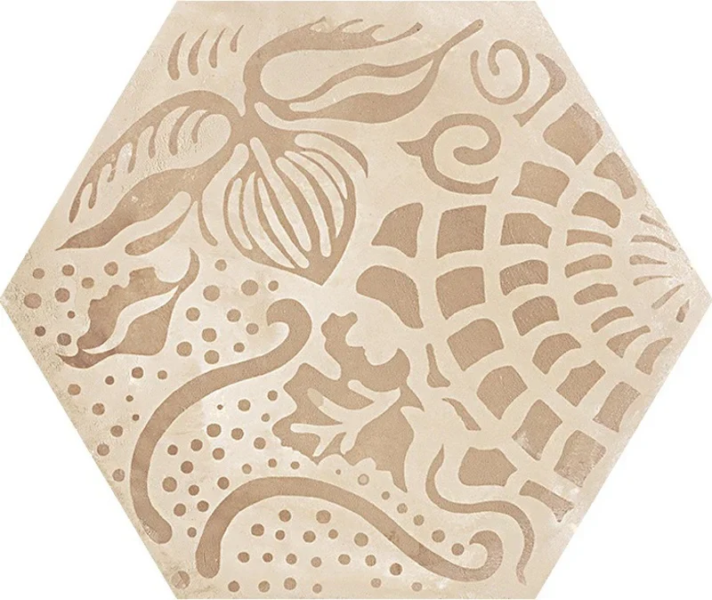Terra Mix Decori Caldi Esagona - Gres Effetto Cementine Esagonale 25x21 - Image 11