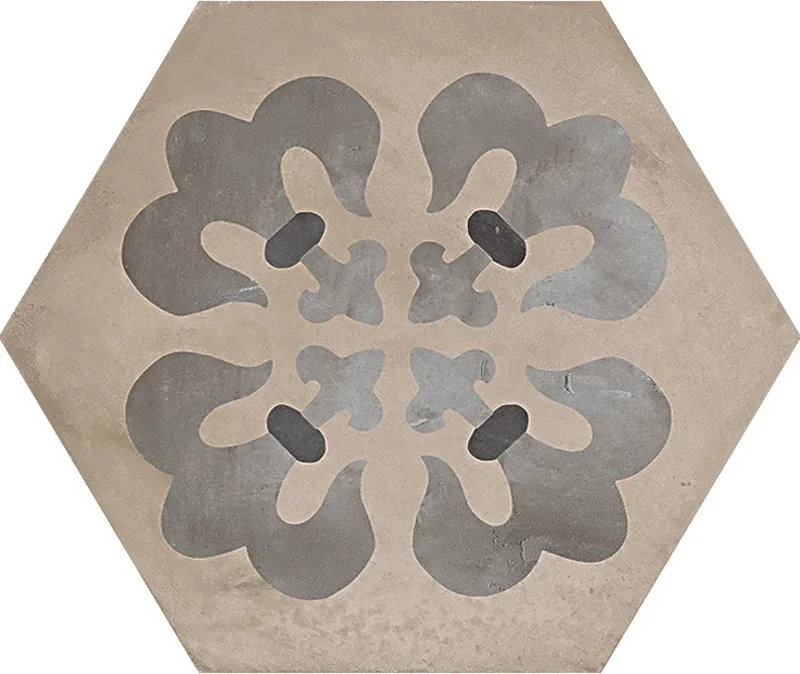 Terra Giglio Freddo Esagona - Gres Effetto Cementine Esagonale 25x21