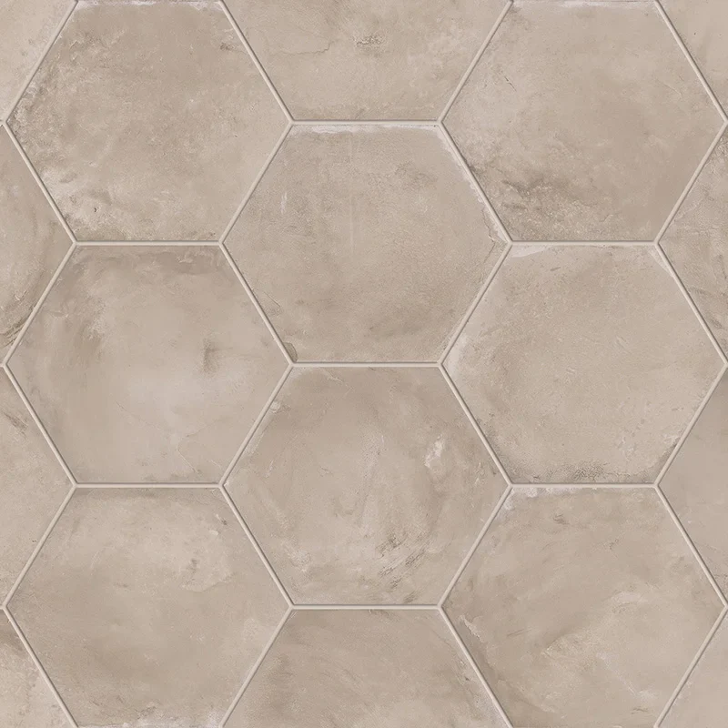 Terra Grigio Esagona - Gres Effetto Cotto Esagonale 25x21 - Image 2