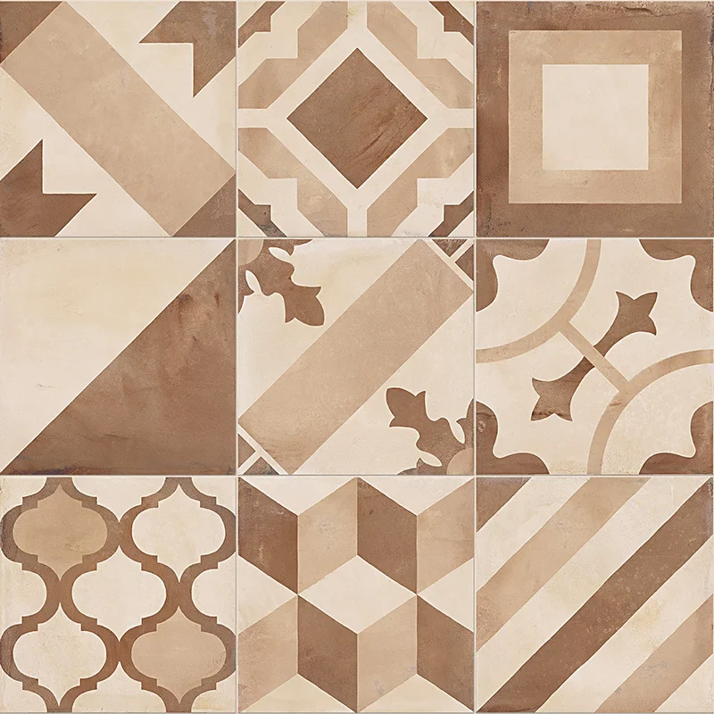 Terra Mix Decori Caldi - Gres Effetto Cementine 20x20 - Image 2