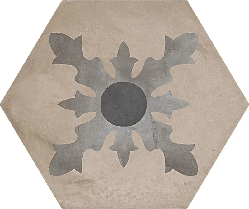 Terra Cardinale Freddo Esagona - Gres Effetto Cementine Esagonale 25x21