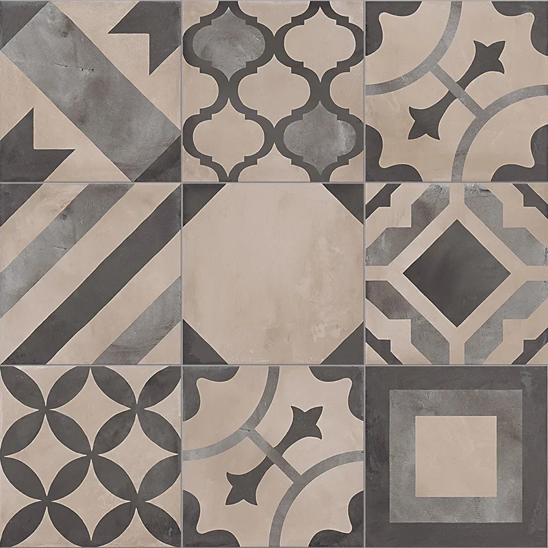 Terra Mix Decori Freddi - Gres Effetto Cementine 20x20 - Image 2