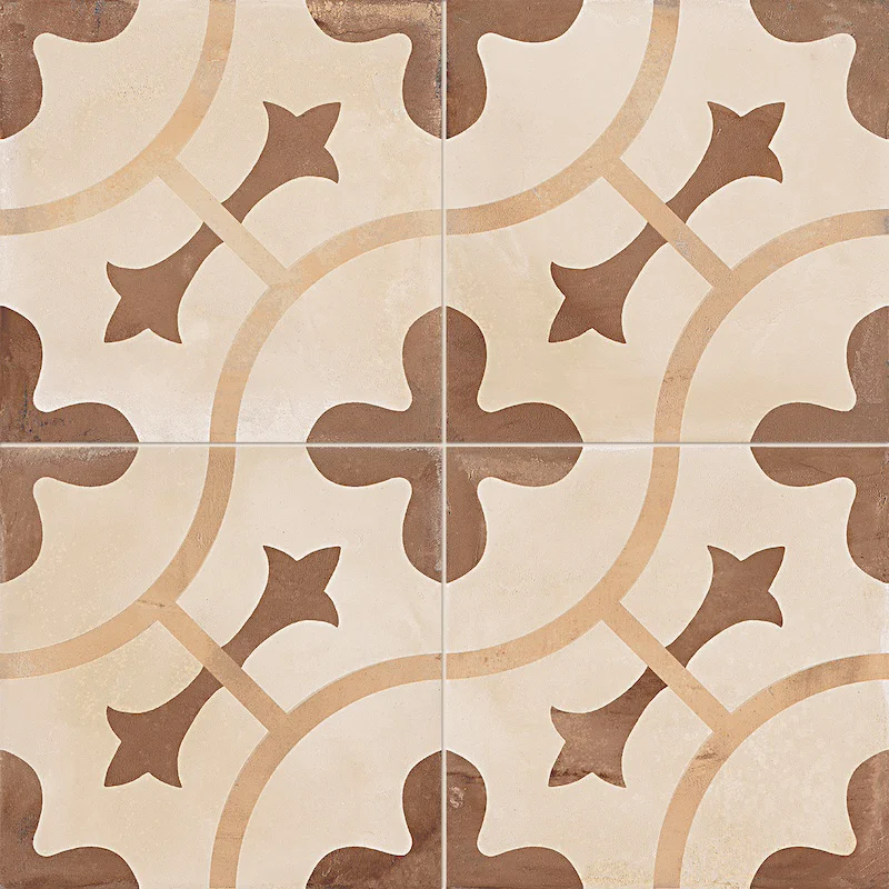Terra Ornamento Caldo - Gres Effetto Cementine 20x20 - Image 2