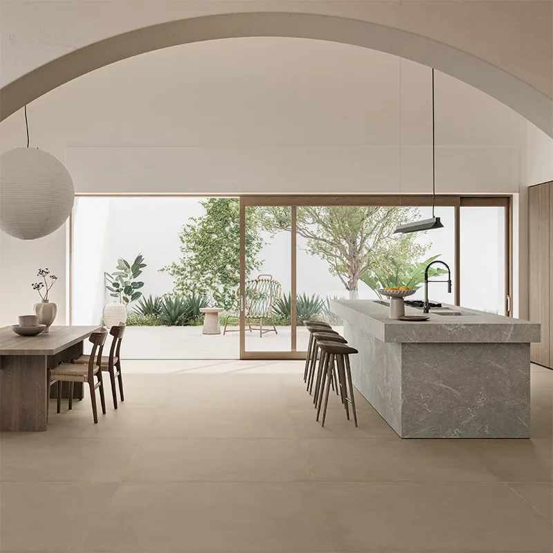 Terrae Beige - Gres Effetto Cemento 120x120 Rettificato