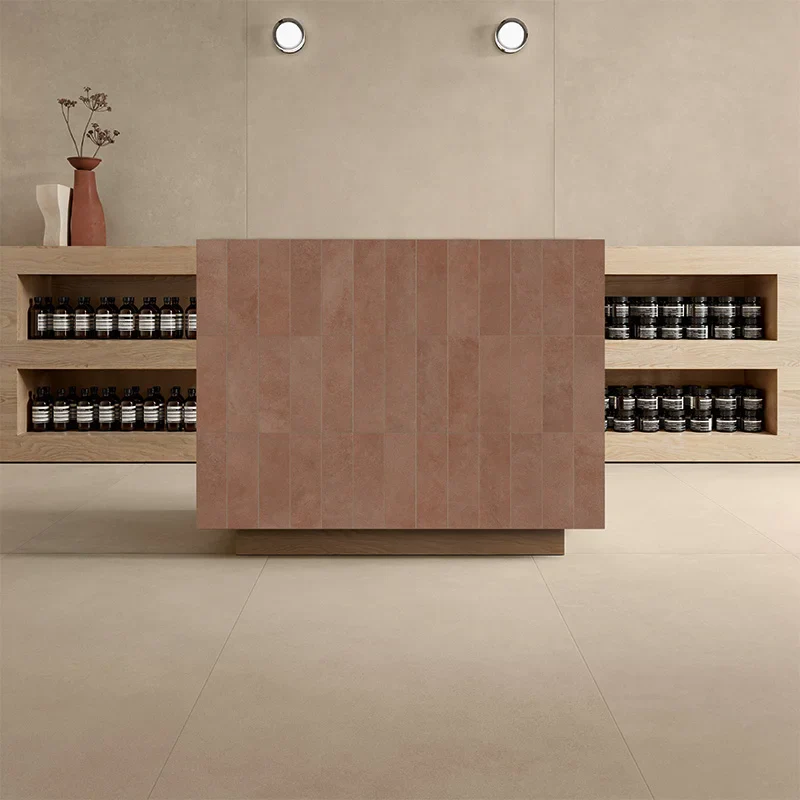 Terrae Beige - Gres Effetto Cemento 60x120 Rettificato