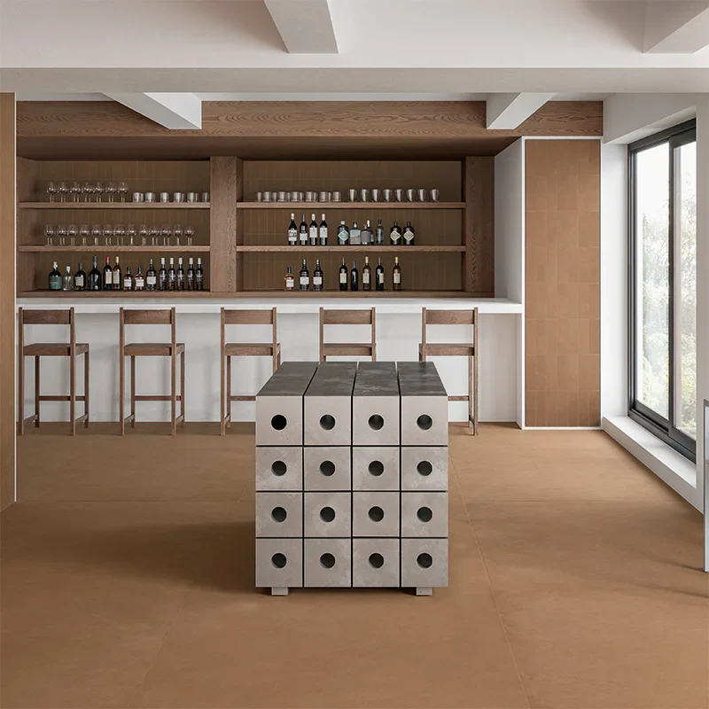 Terrae Caramel - Gres Effetto Cemento 120x120 Rettificato
