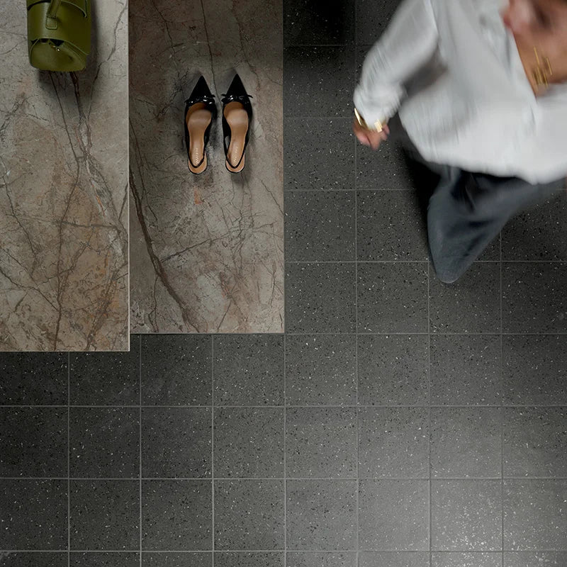 Terrasale Basalto - Gres Effetto Graniglia Opaca 20x20