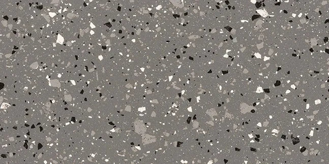 Terrazzotech Antracite - Gres Effetto Marmetta 30x60 Rettificato