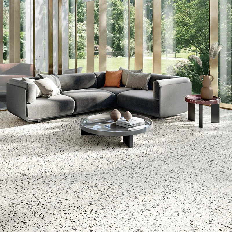 Terrazzotech Bianco - Gres Effetto Marmetta 60x120 Rettificato