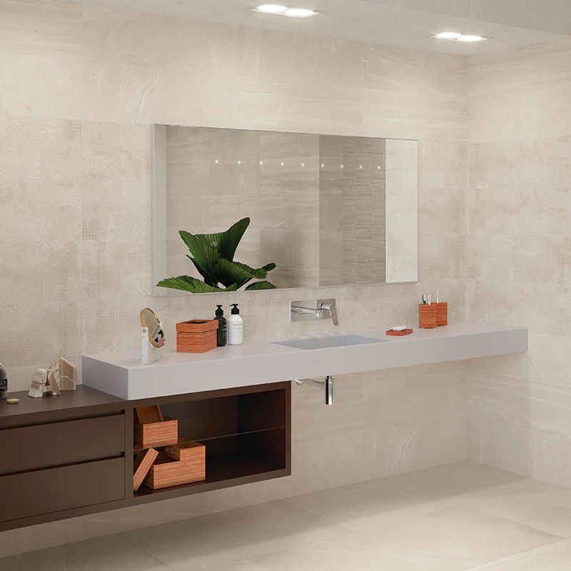 Trex Traces Ivory - Rivestimento Effetto Pietra Decorato 25x75