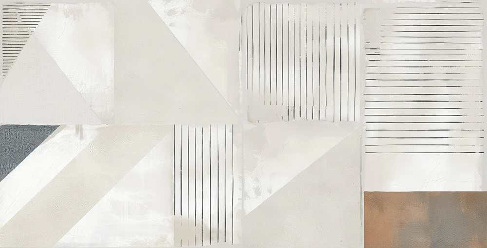 Urban Stone Mondrian - Decoro Astratto in Gres 60x120 Rettificato - Image 4