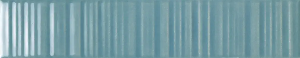 Vibrant Aqua – Gres Effetto Mattoncino Rigato Lucido 4,5x23 - Image 2
