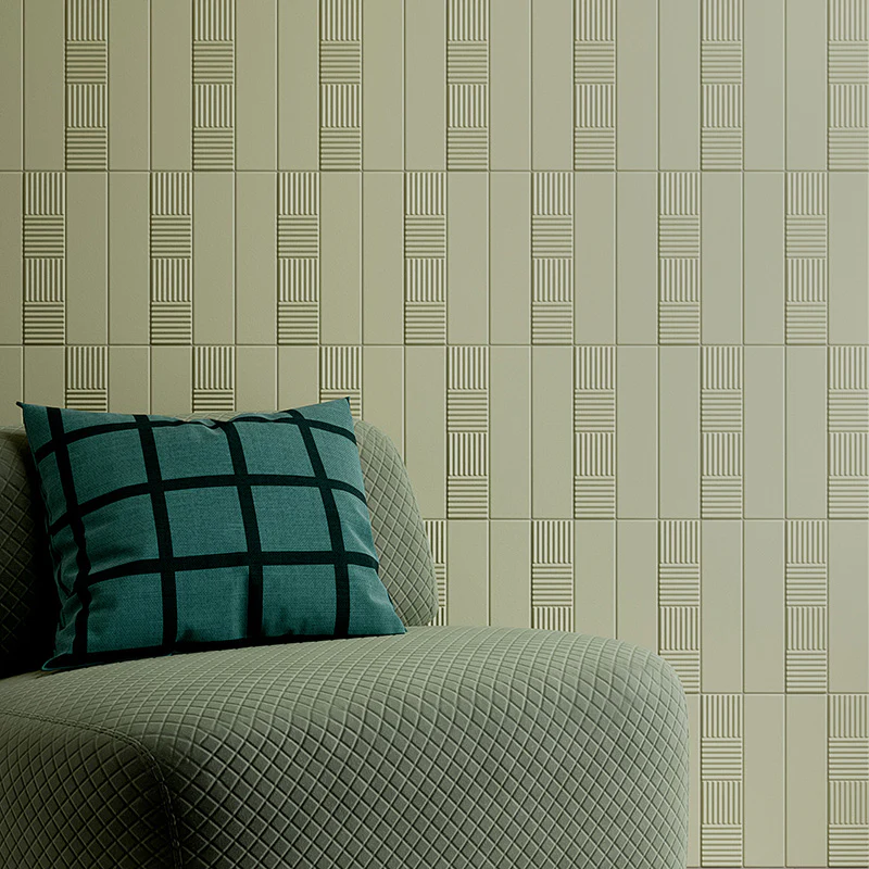Volume Bamboo Sage - Gres Effetto Mattoncino Opaco 6x25