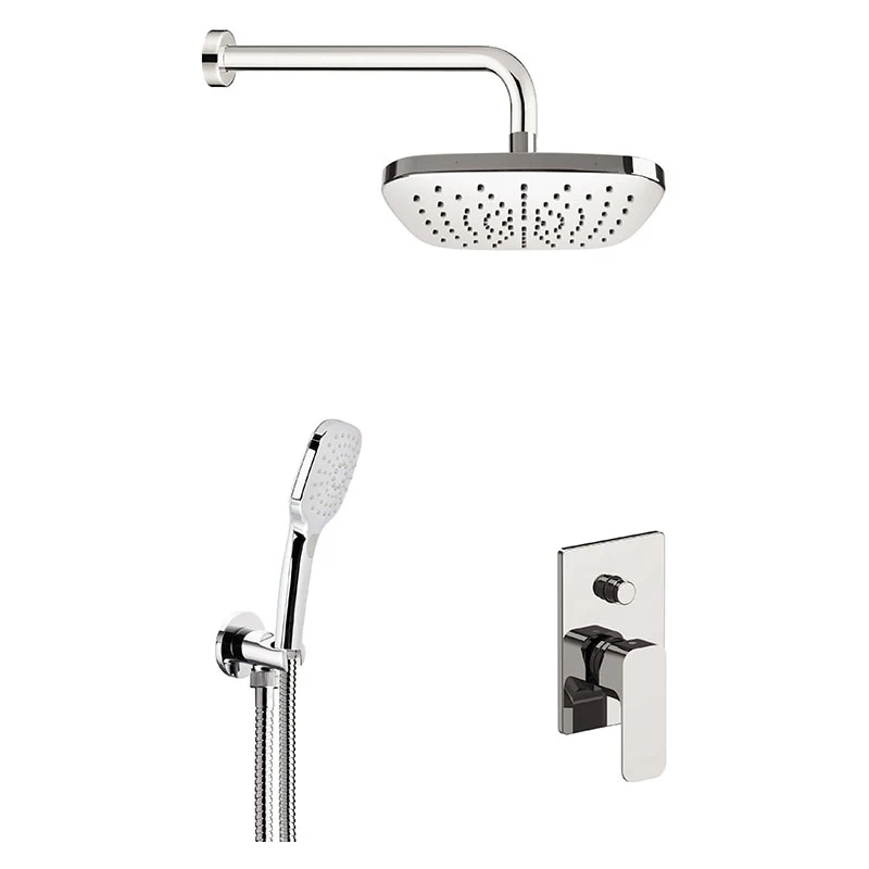 Waterfall 3 - Set doccia stondato completo di miscelatore, doccetta e soffione