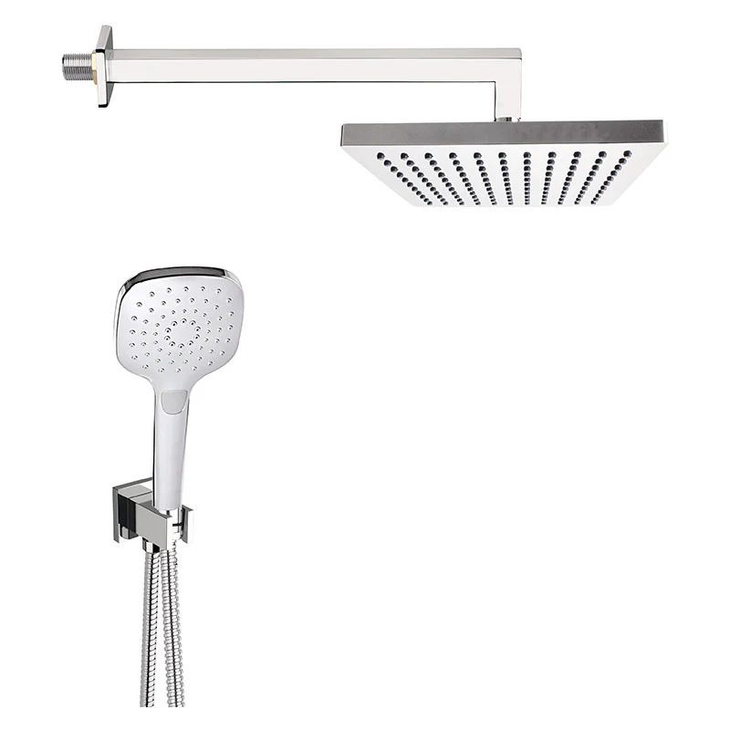 Waterfall 6 -Set doccia completo di doccetta e soffione squadrato
