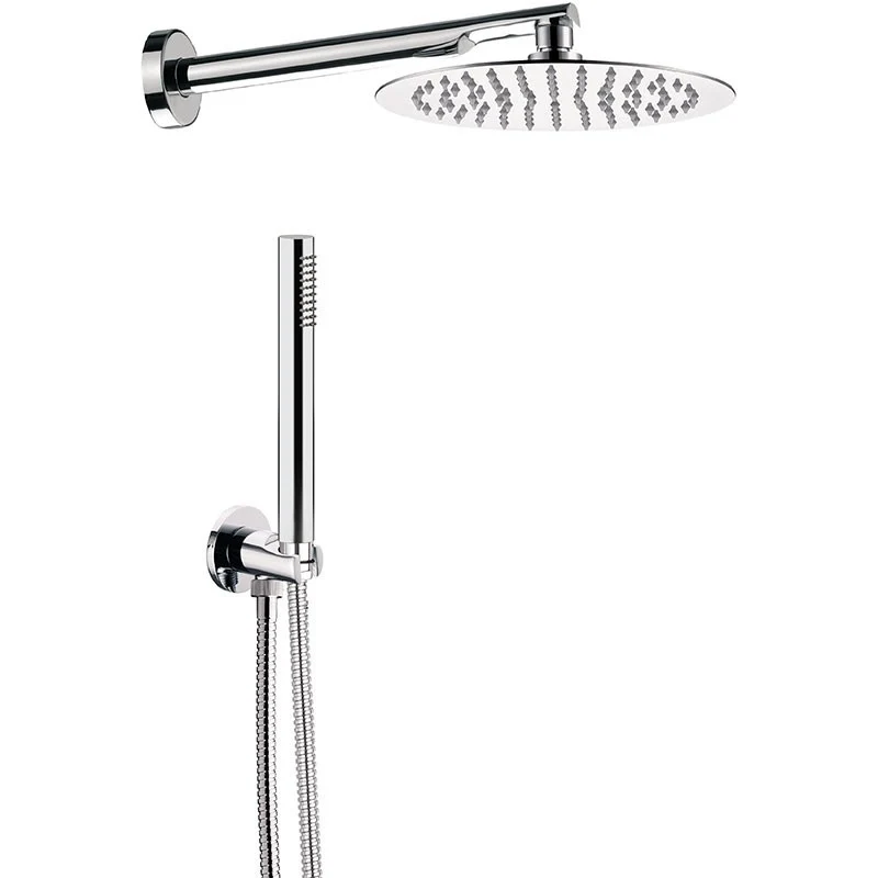 Waterfall 8 -Set doccia completo di doccetta e soffione tondo ultrapiatto