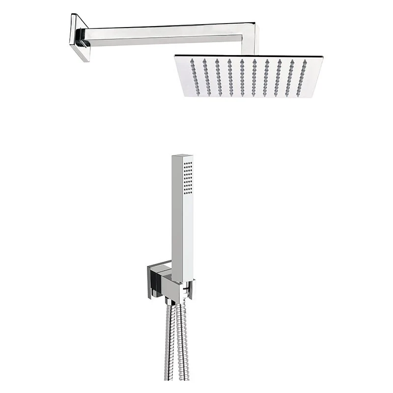 Waterfall 9 -Set doccia completo di doccetta e soffione quadro ultrapiatto